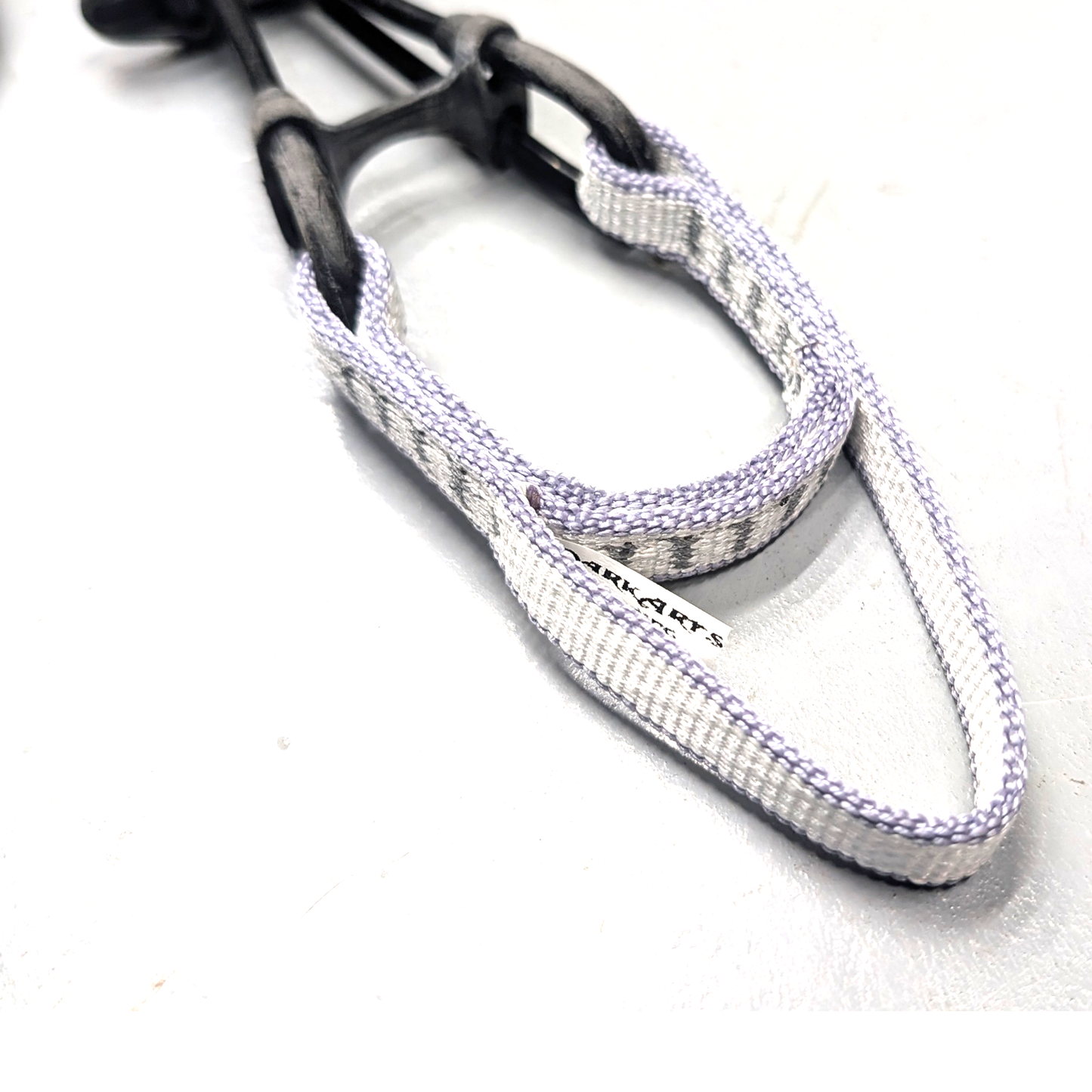 "Machine-sewn Dyneema sling for Totem cam re-slinging"