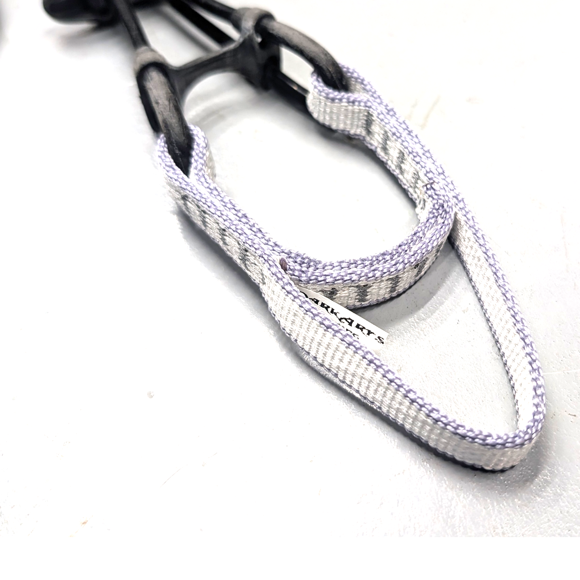 "Machine-sewn Dyneema sling for Totem cam re-slinging"