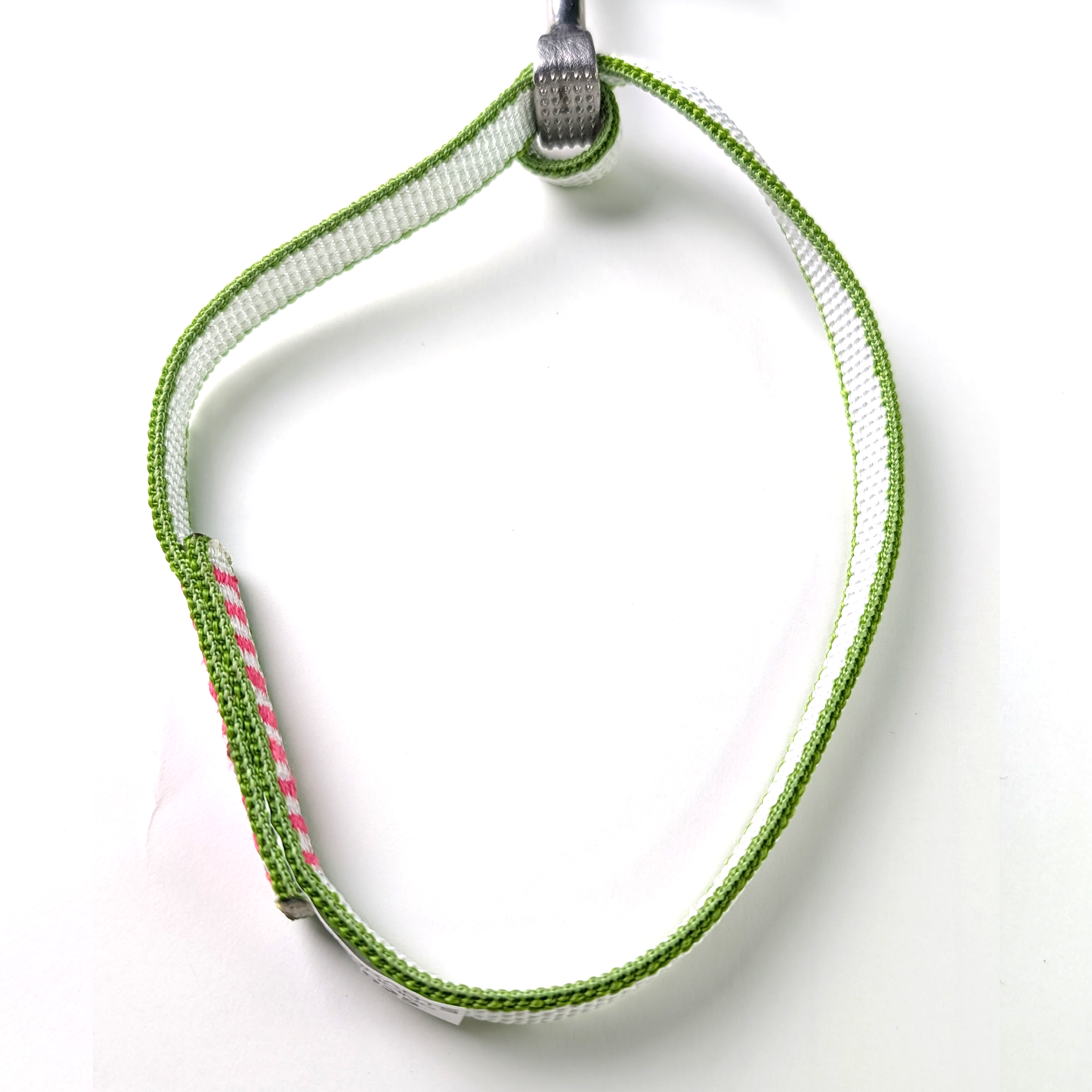 "Double loop Dyneema sling for trad climbing, gear extension, and anchor building"