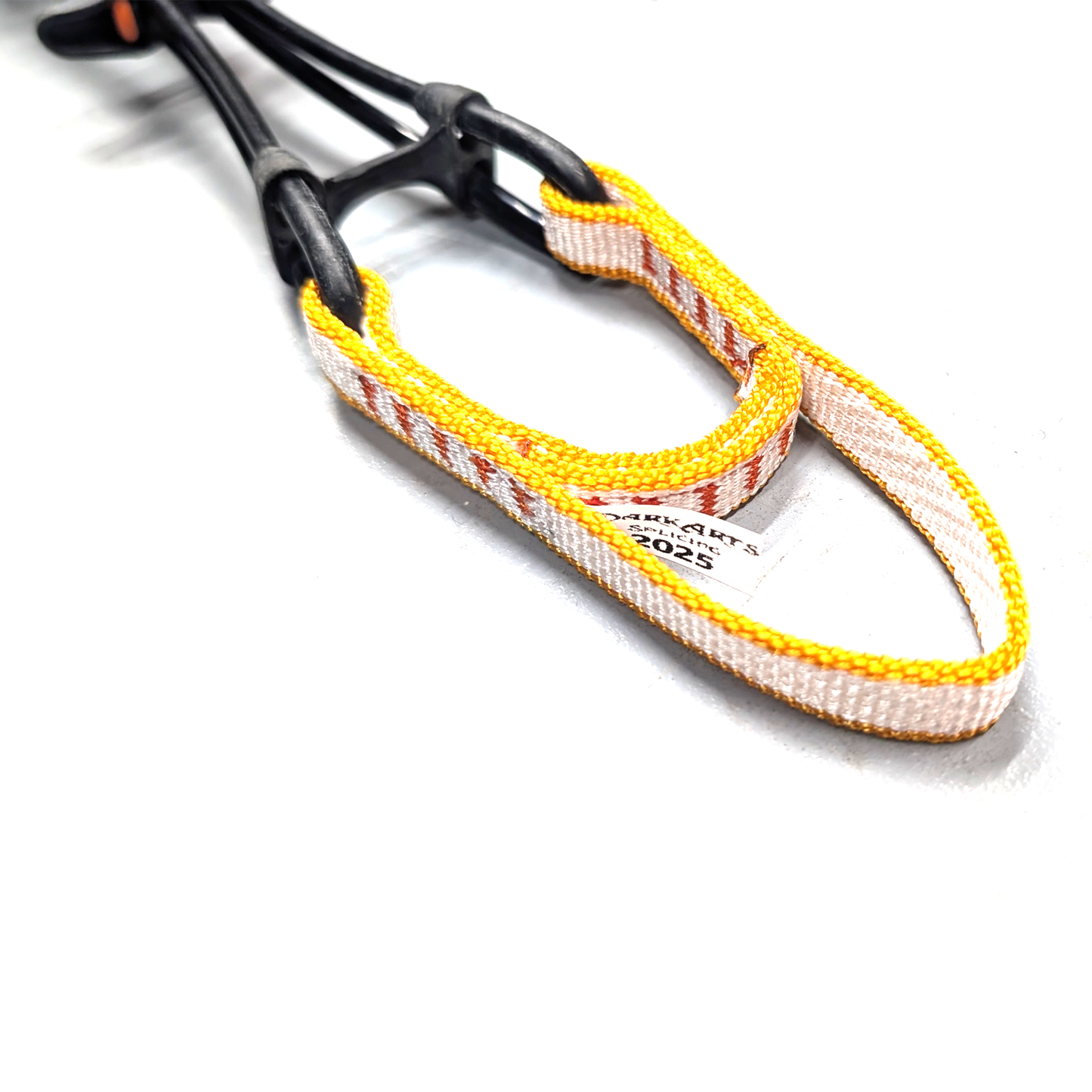 "Machine-sewn Dyneema sling for Totem cam re-slinging"