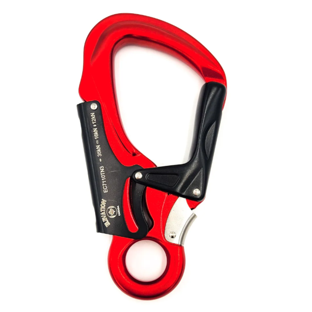 Red triple snap lanyard