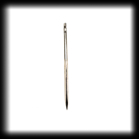 Large hollow braid whipping needle